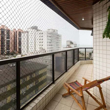 Apto Com Bela Vista A 100M Da Praia Da Guilhermina Praia Grande  Exterior photo